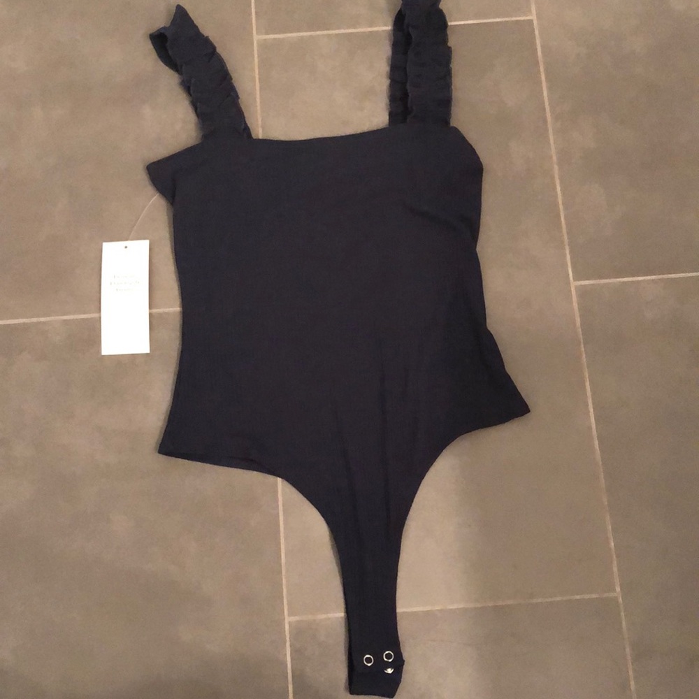 Double zero navy blue bodysuit